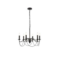 Westley 6 Lights Pendant In Black