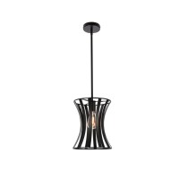 Lily 1 Light Pendant In Black