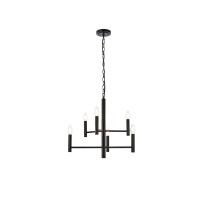 Carmella 6 Lights Pendant In Black