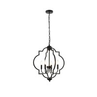 Sandara 4 Lights Pendant In Black