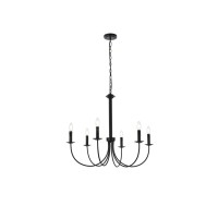 Brielle 6 Lights Pendant In Black