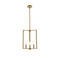 Vino 3 Lights Pendant In Brass