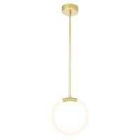 1 Light Led Pendant With Satin Gold Finish