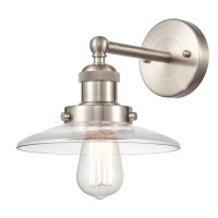 English Pub 8'' High 1-Light Sconce - Satin Nickel