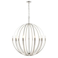 Rotunde 38'' Wide 10-Light Chandelier - Matte White