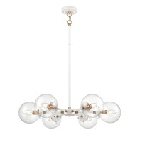 Boudreaux 28'' Wide 6-Light Chandelier - Matte White