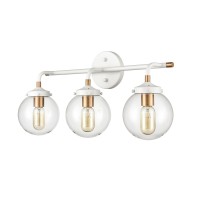 Boudreaux 24'' Wide 3-Light Vanity Light - Matte White