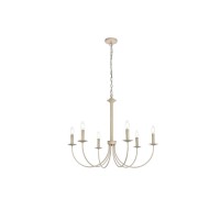 Brielle 6 Lights Pendant In Weathered Dove