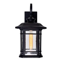 Blackburn 1 Light Outdoor Black Wall Lantern