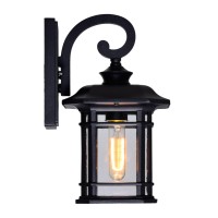 Blackburn 1 Light Outdoor Black Wall Lantern