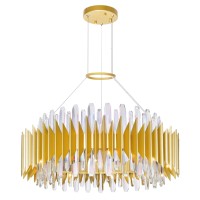 18 Light Chandelier With Satin Gold Finish