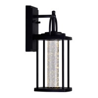 Greenwood Led Outdoor Black Wall Lantern