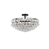 Savannah 20 Inch Flush Mount In Black