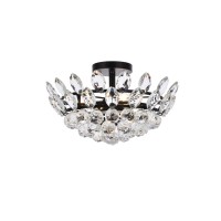 Emilia 16 Inch Flush Mount In Black