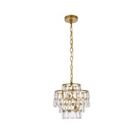 Mila 12 Inch Pendant In Brass