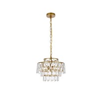 Mila 14 Inch Pendant In Brass