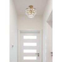 Mila 12 Inch Flush Mount In Brass