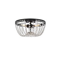 Kylie 12 Inch Flush Mount In Black