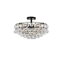 Savannah 18 Inch Flush Mount In Black