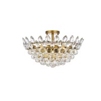 Emilia 20 Inch Flush Mount In Brass