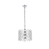 Lyla 13 Inch Pendant In Chrome