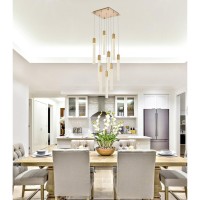 Weston 9 Lights Pendant In Satin Gold