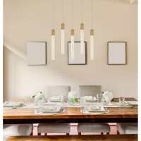 Weston 5 Lights Pendant In Satin Gold