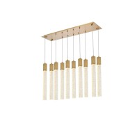 Weston 10 Lights Pendant In Satin Gold