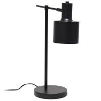 Simple Designs Metal Table Lamp, Black