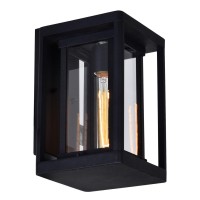 Mulvane 1 Light Black Outdoor Wall Light