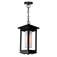 Granville 1 Light Black Outdoor Hanging Light