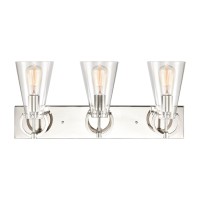 Gabby 23'' Wide 3-Light Vanity Light - Polished Nickel