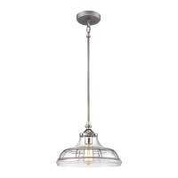 Dunkirk 13'' Wide 1-Light Pendant - Weathered Zinc