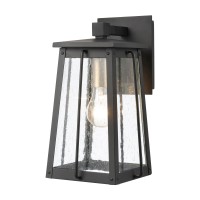 Kirkdale 13'' High 1-Light Outdoor Sconce - Matte Black