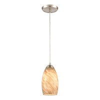 Evening Sky 5'' Wide 1-Light Mini Pendant - Satin Nickel