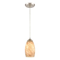 Evening Sky 5'' Wide 1-Light Mini Pendant - Satin Nickel