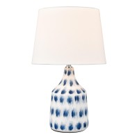 Colmar 18'' High 1-Light Table Lamp - Blue