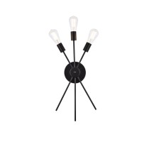 Living District Ld640W10Bk 11 In Lucca Bath Sconce In Black