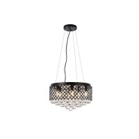 Tully 6 Lights Pendant In Black