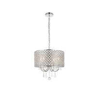 Elise 17 Inch Pendant In Chrome