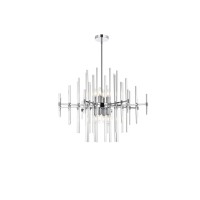 Sienna 31 Inch Crystal Rod Pendant In Chrome