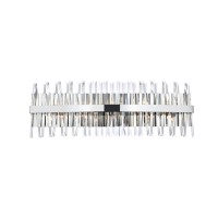 Serephina 36 Inch Crystal Bath Sconce In Chrome