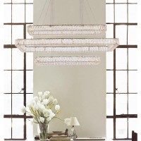 Monroe 50 Inch Led Triple Rectangle Pendant In Gold