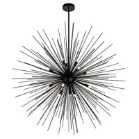 Savannah 14 Light Chandelier With Black Finish