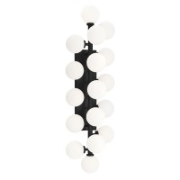 Arya 17 Light Wall Sconce With Black Finish