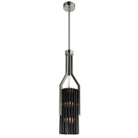 Fermont 6 Light Stain Nickel And Pearl Black Mini Pendant