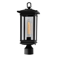 Oakwood 1 Light Outdoor Black Lantern Head