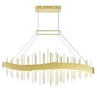 Millipede 40 In Led Satin Gold Chandelier