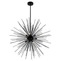 Savannah 9 Light Chandelier With Black Finish