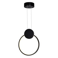 Pulley 10 In Led Black Mini Pendant